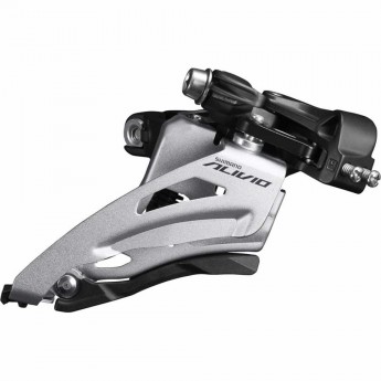 Переключатель передний SHIMANO ALIVIO, M4020, SIDE SWING, средний хомут 34,9(с адаптером 31,8; 28,6),