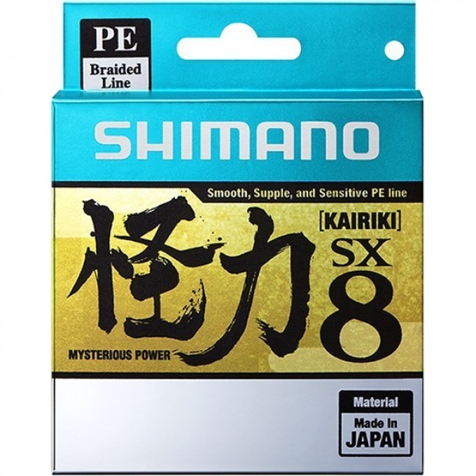 Леска плетёная SHIMANO KAIRIKI 8 PE 150 м разноцветная 0.100 мм 6.5 кг 59WPLA58R21 Леска плетёная SHIMANO KAIRIKI 8 PE 150 м разноцветная 0.100 мм 6.5 кг 59WPLA58R21