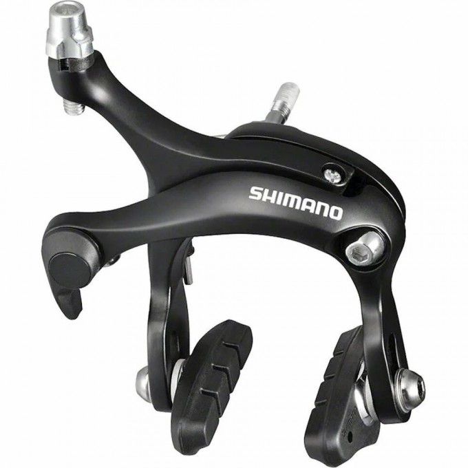 Тормоз клещевой SHIMANO TIAGRA, R451, передний, гайка: 10.5/12.5/18/27мм, пролет 57мм, EBRR451AF73XL Тормоз клещевой SHIMANO TIAGRA, R451, передний, гайка: 10.5/12.5/18/27мм, пролет 57мм, EBRR451AF73XL