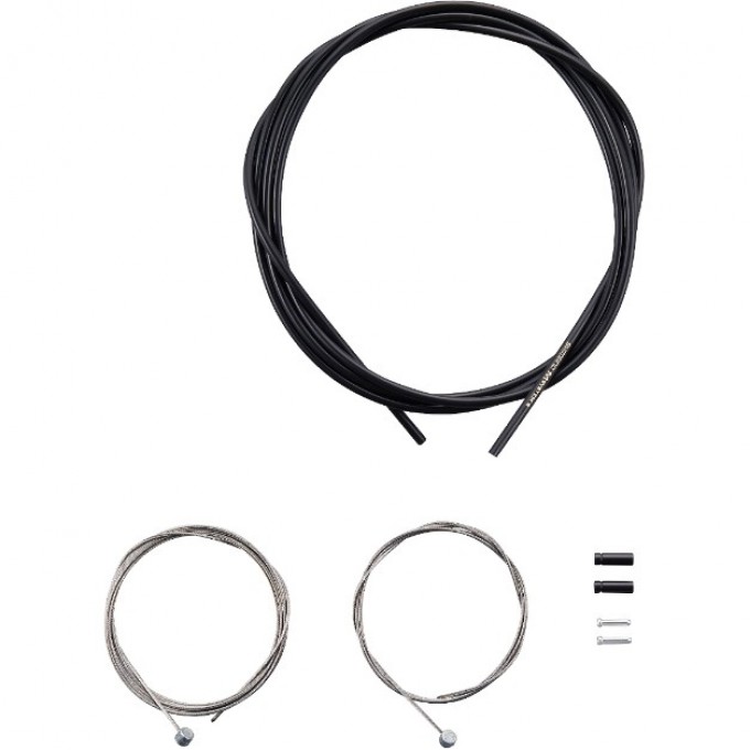 Трос и оплетка тормоза SHIMANO MTB, трос 1000 мм/2050 мм нержавейка, Y80098021 Трос и оплетка тормоза SHIMANO MTB, трос 1000 мм/2050 мм нержавейка, Y80098021